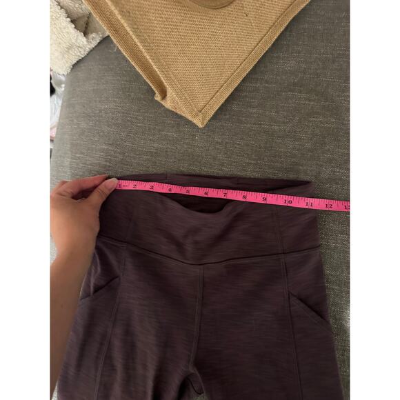 Lululemon Invigorate High-Rise Tight 25" Heathered Black Currant Size 4 euc - Picture 6 of 6